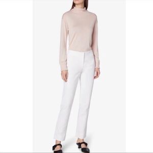 DEREK LAM | White Dress Pants Viscose w/ Silk Binding Women’s US Size 6